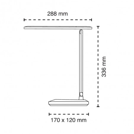 Articulated LED Desk Lamp Canopus CCT Dim (3W)