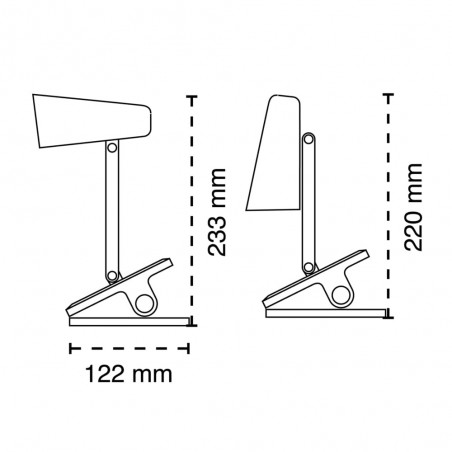Flexo LED con pinza Rigel 3W 110Lm CCT Dim
