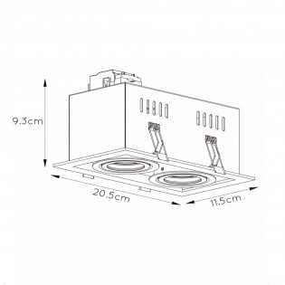Tilting Recessed Light Chimney (2 lights)