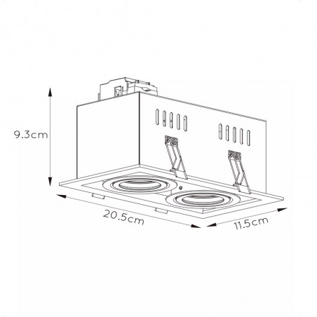 Tilting Recessed Light Chimney (2 lights)