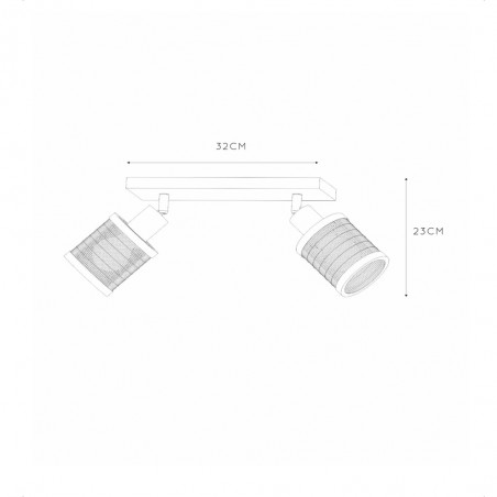Ceiling Track Lamp Tagalog (2 lights)