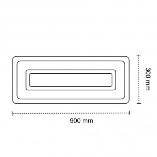 LED Ceiling Flush Light Cryn (64W)