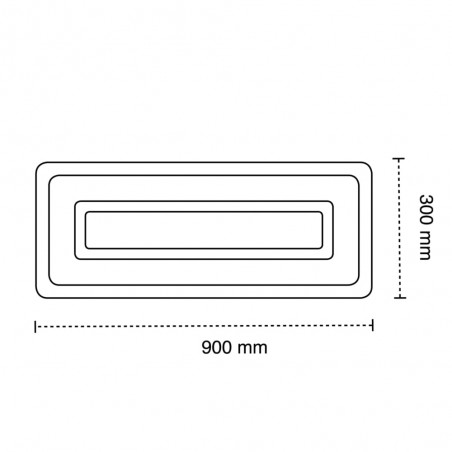 LED Ceiling Flush Light Cryn (64W)