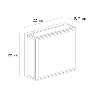 Outdoor Ceiling Flush Light Dukan (2 lumieres)