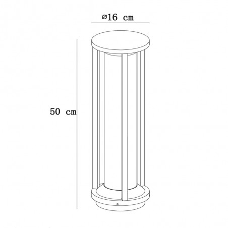 Outdoor Bollard Lamp Cadix