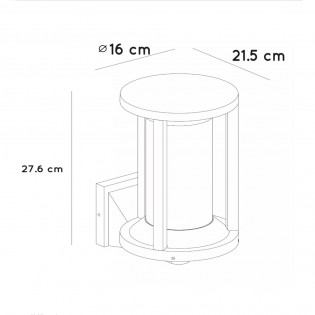 Aplique de pared de exterior Cadix