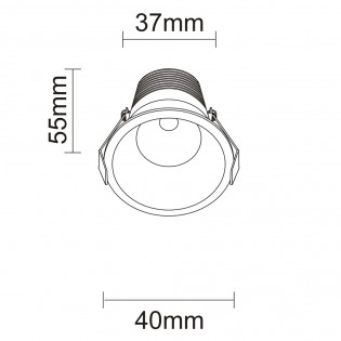 LED Ceiling Recessed Light Lanka CCT (5W)