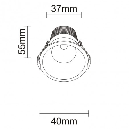 LED Ceiling Recessed Light Lanka CCT (5W)
