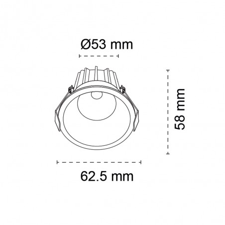 LED Ceiling Recessed Light Samui CCT (8W)