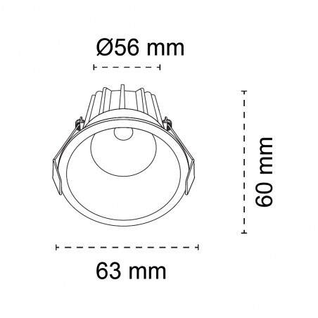 Empotrable de techo LED CCT II (8W)