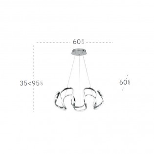 Pendant lamp LED Nudo (60W)