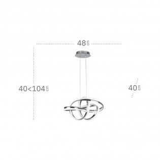 Lámpara colgante LED Nudo (56W)