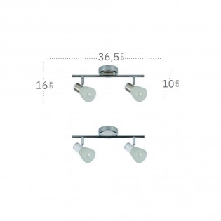 Ceiling track light Cholo (2 Lights)