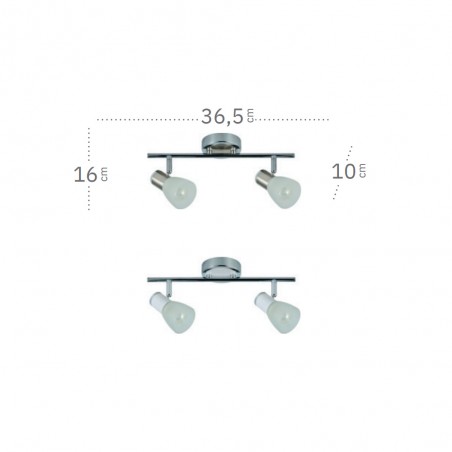Ceiling track light Cholo (2 Lights)