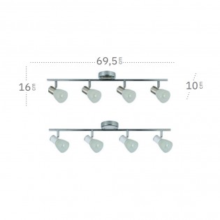 Ceiling track light Cholo (4 Lights)