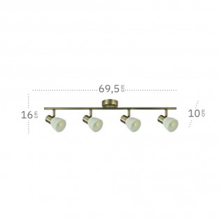 Ceiling track light Cholo IV