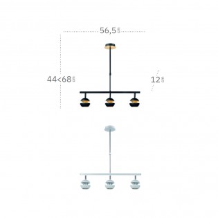 Pendant lamp Beethoven