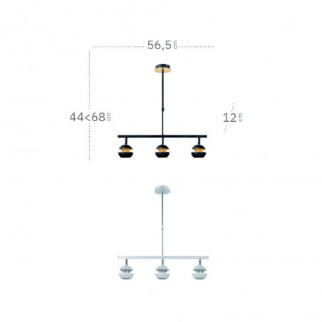 Pendant lamp Beethoven