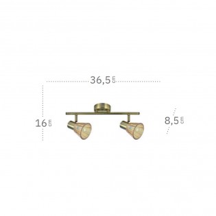 Ceiling track light Cooper (2 Lights)