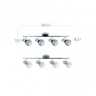 Ceiling track light Mateo (4 Lights)