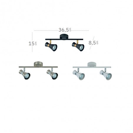 Ceiling track light Maximo (2 Lights)