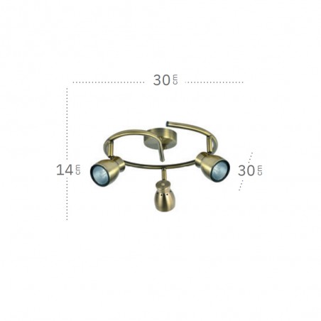 Flush light Chacho (3 Lights)