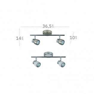 Ceiling track light Chacho (2 Lights)