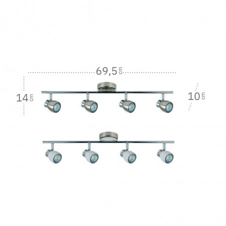 Ceiling track light Chacho (4 Lights)