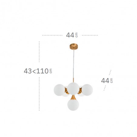 Pendant lamp Frey (6 Lights)
