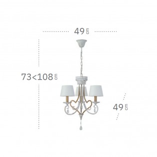 Chandelier Crasas (3 Lights)
