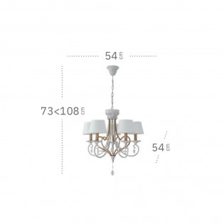 Lámpara de araña Crasas (5 Luces)