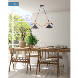 Lámpara colgante Cabo (2 Luces)