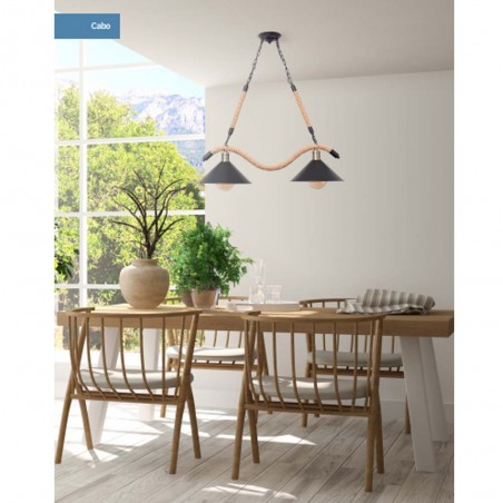 Lámpara colgante Cabo (2 Luces)