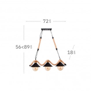 Pendant lamp Cabo (3 Lights)