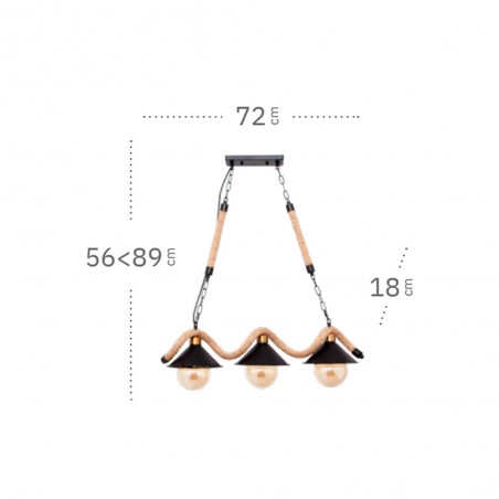 Pendant lamp Cabo (3 Lights)