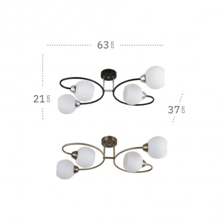 Lámpara de techo Fuji (4 Luces)