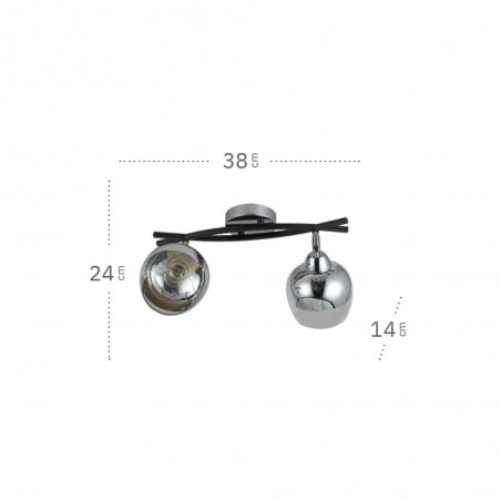Lámpara de techo Denali (2 Luces)