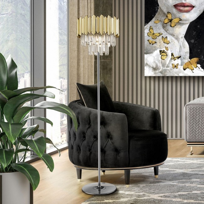 Floor Lamp Tiara Gold