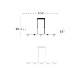 Lámpara de techo LED Ciudad Del Cabo (30W)