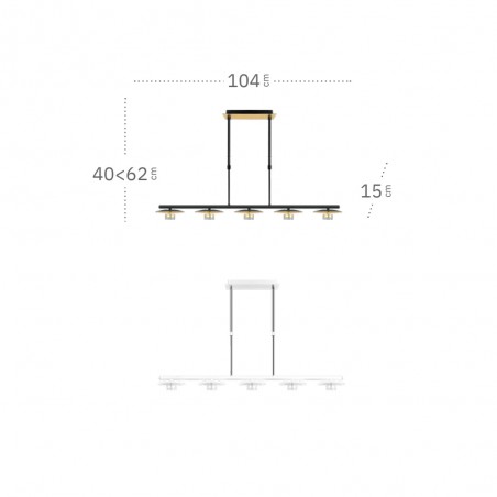 Lámpara de techo LED Ciudad Del Cabo (30W)