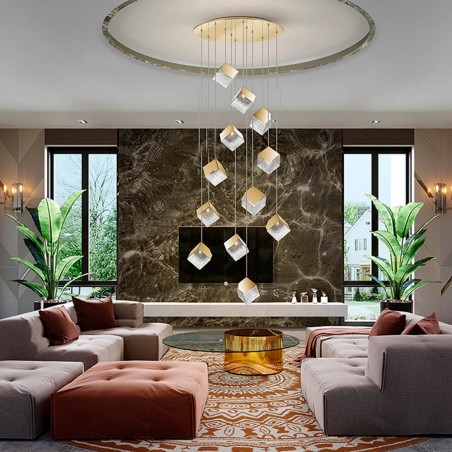 Cluster Pendant Lamp Priscila (12 lights)