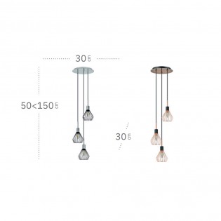 Pendant lamp San Petersburgo (3 Lights)