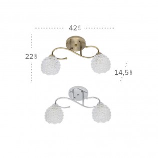 Flush light Bagan (2 Lights)