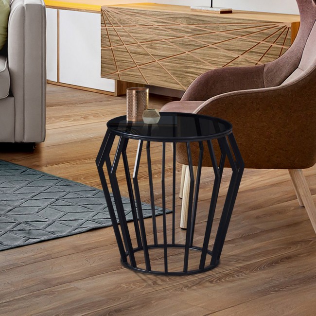 Side Table Ciros Matte Black