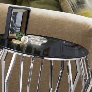 Side Table Ciros Bright Steel
