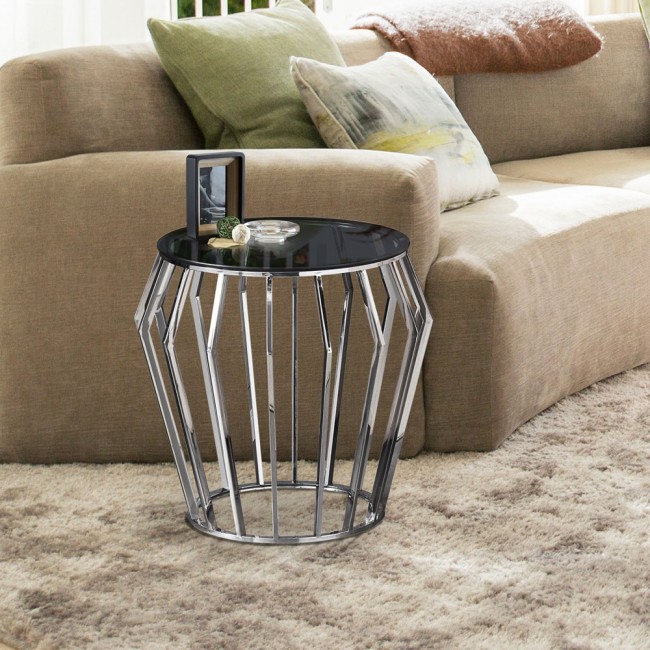 Side Table Ciros Bright Steel