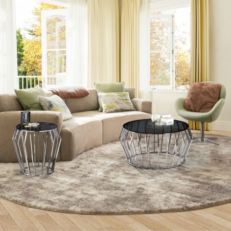 Coffee table Ciros Steel Gloss