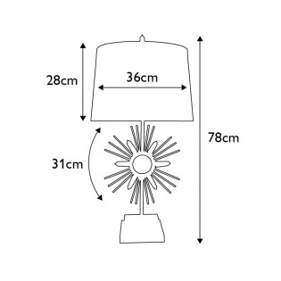 Table Lamp Sun King