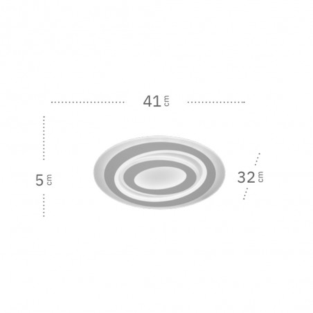 Flush light LED Singapur (75W)