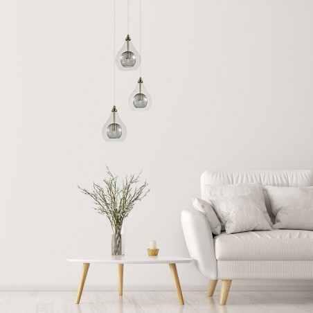 Lámpara colgante Lhasa (3 Luces)